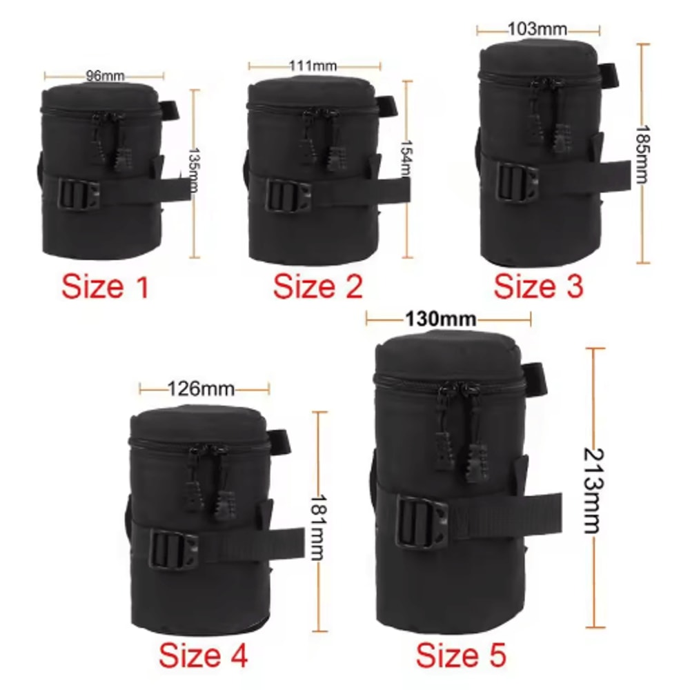 Waterproof Camera Lens Pouch For DSLR Mirrorless Photography Gear 6
