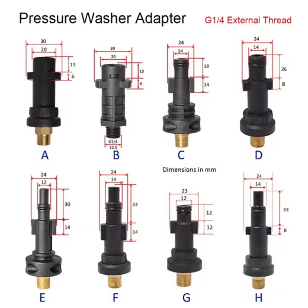 Pressure Washer Foam Generator Adapter For Karcher Spray Nozzles 0