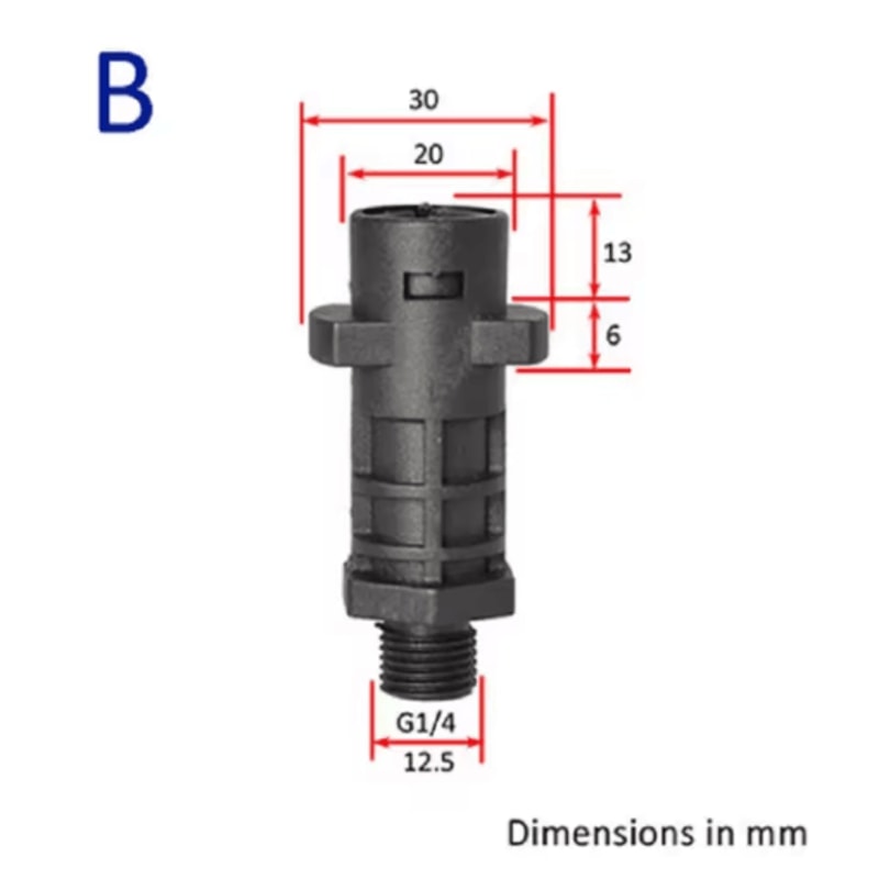 Pressure Washer Foam Generator Adapter For Karcher Spray Nozzles 7