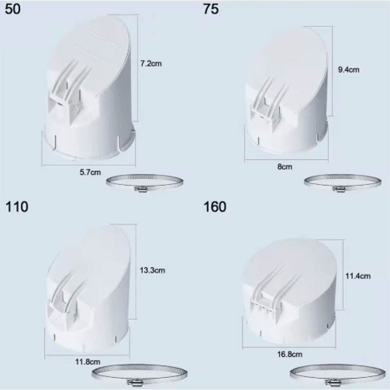 AntiOdor Drain Pipe Cap For Floor Drains Rainwater Pipes 5