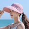 Foldable Wide Brim Ponytail Sun Hat For Women 4