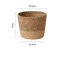 Handmade Woven Straw Planter Basket For Flowers Home Decor 3