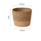 Handmade Woven Straw Planter Basket For Flowers Home Decor 3