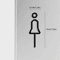 Brass Toilet Sign Plate For Washroom Bathroom Door Labeling 4