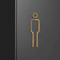 Brass Toilet Sign Plate For Washroom Bathroom Door Labeling 6