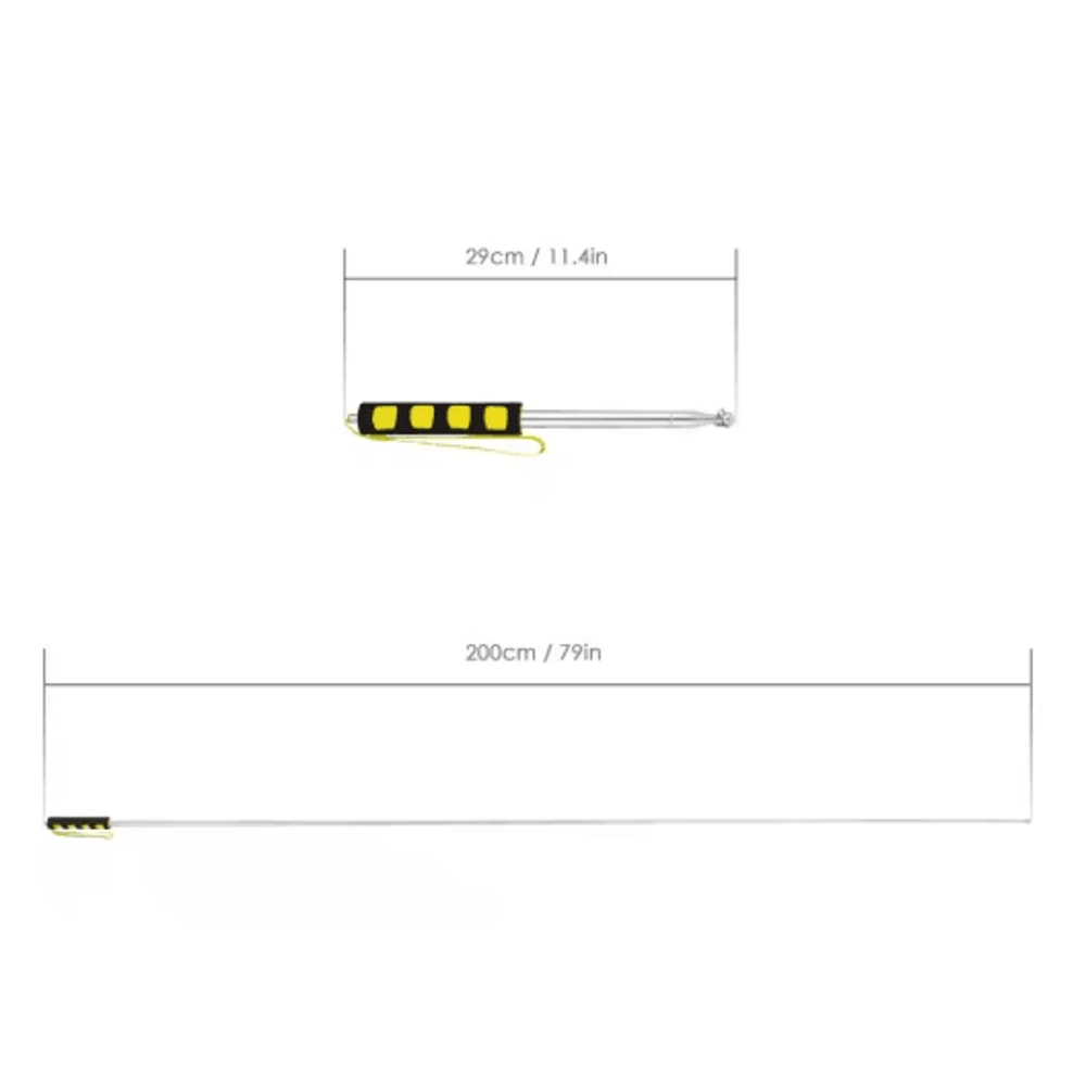 Telescopic Stainless Steel Flagpole Pointer For Teaching Tours 7