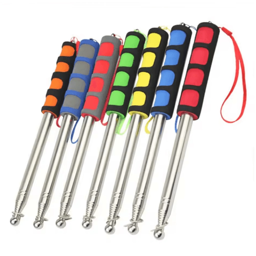 Telescopic Stainless Steel Flagpole Pointer For Teaching Tours 0