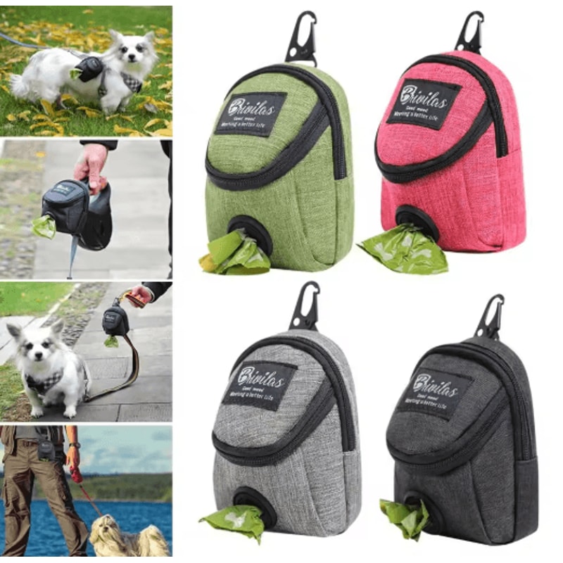 Portable Dog Treat Training Pouch With Poop Bag Dispenser 10