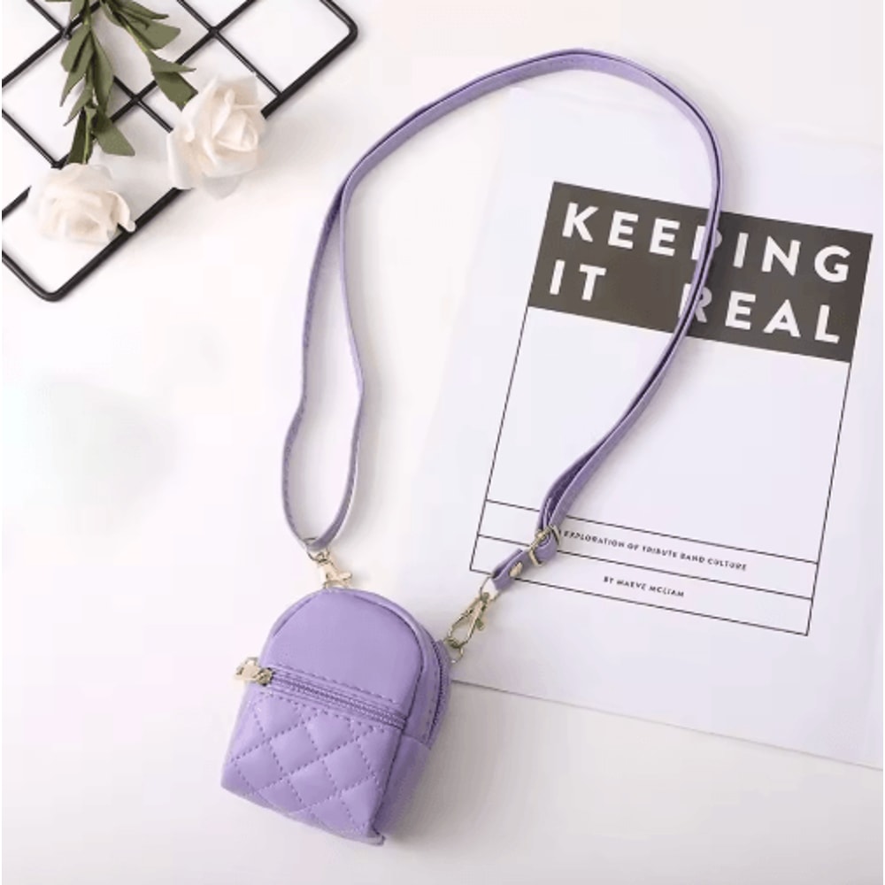 Mini PU Leather Crossbody Coin Purse For Women 2