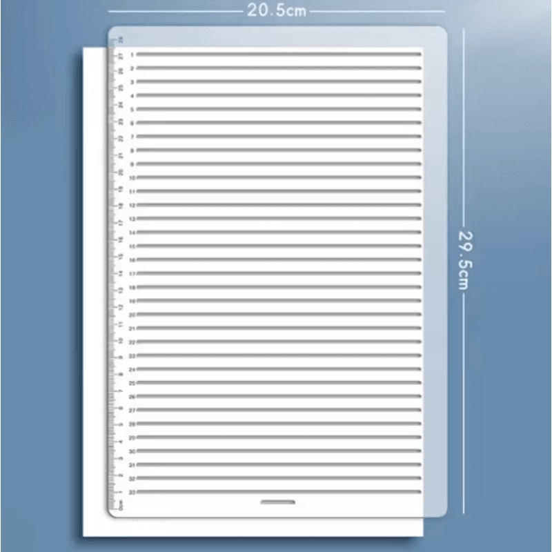 Transparent Calligraphy Writing Guide Ruler For Neat Handwriting Practice 4