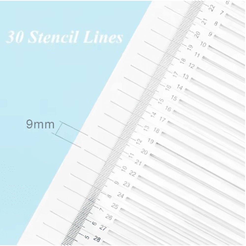 Transparent Calligraphy Writing Guide Ruler For Neat Handwriting Practice 5