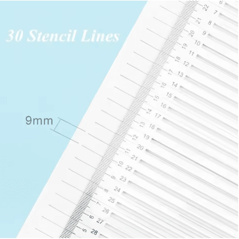 Transparent Calligraphy Writing Guide Ruler For Neat Handwriting Practice 5