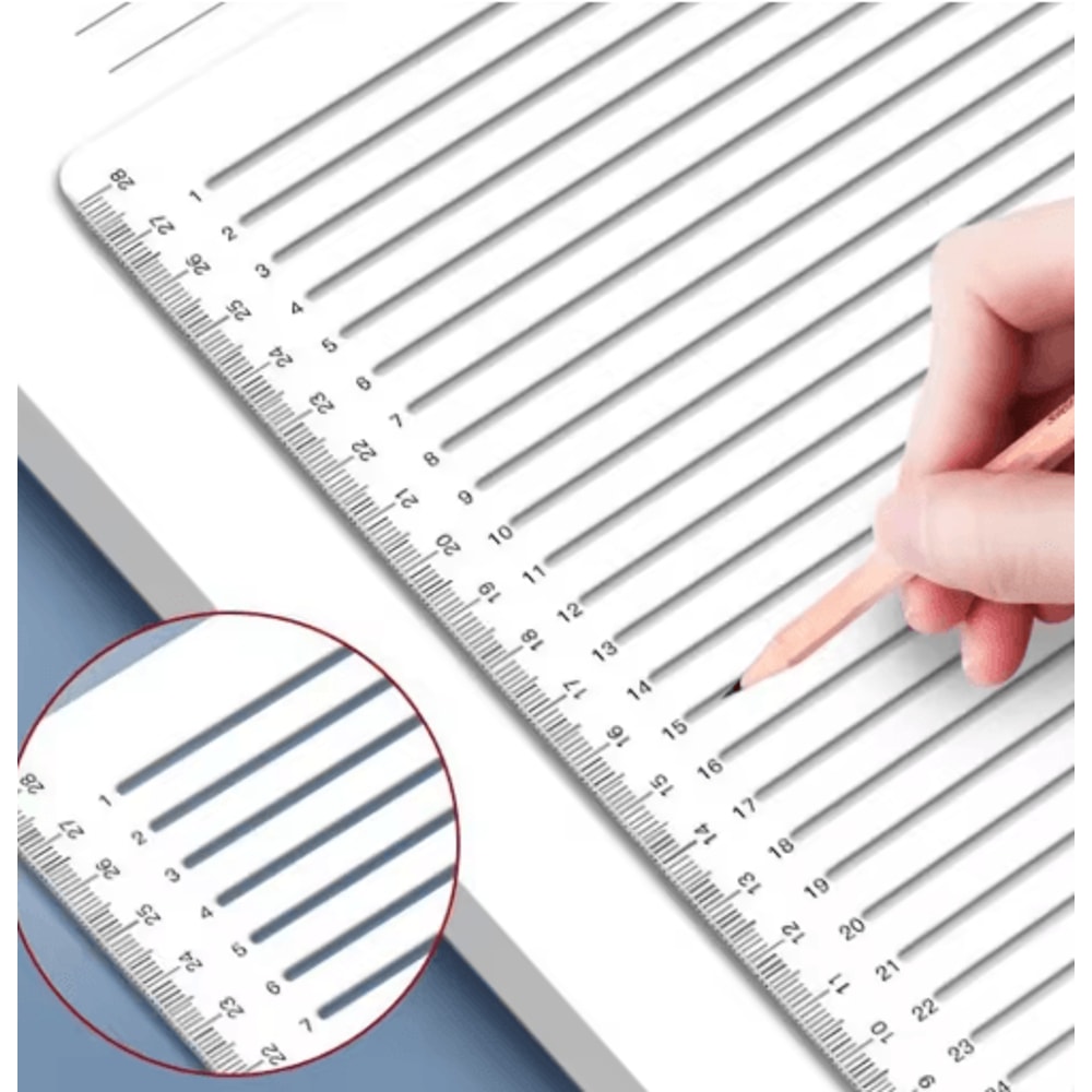 Transparent Calligraphy Writing Guide Ruler For Neat Handwriting Practice 8