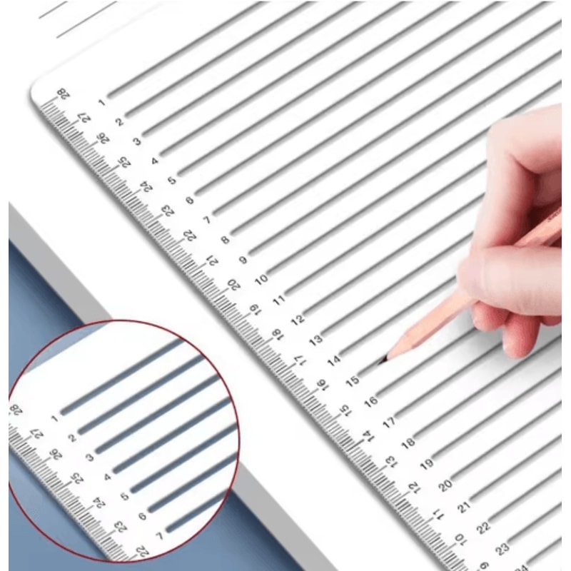 Transparent Calligraphy Writing Guide Ruler For Neat Handwriting Practice 8