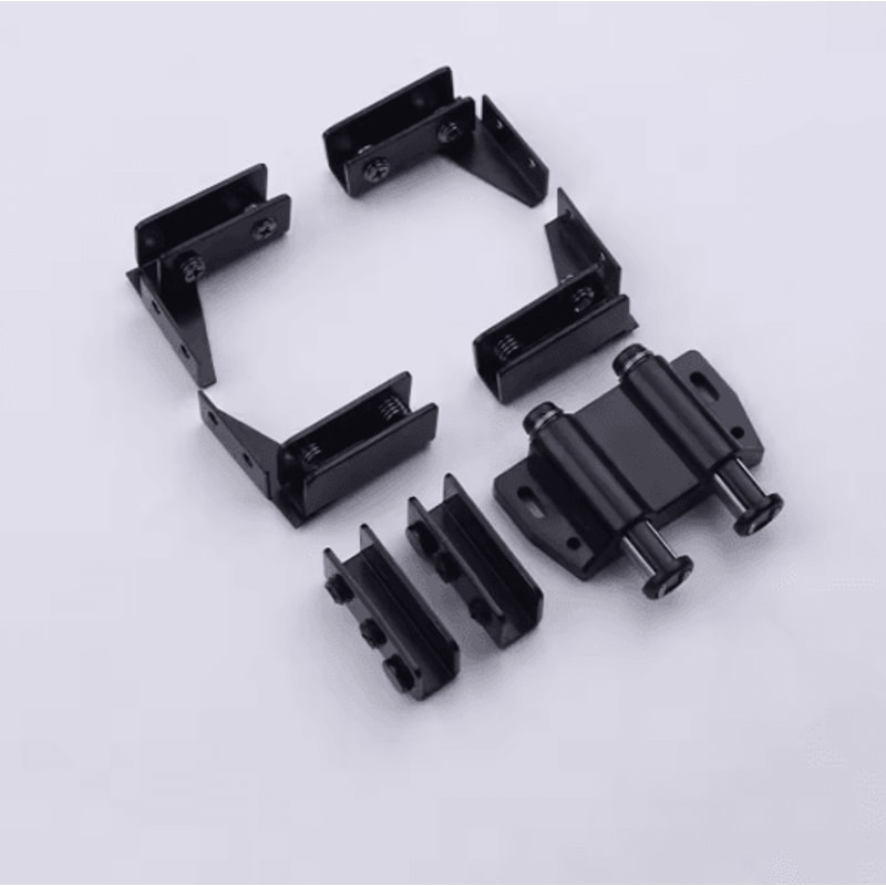 2PCS Zinc Alloy Glass Door Hinges For Wine Cabinets Glass Doors 1
