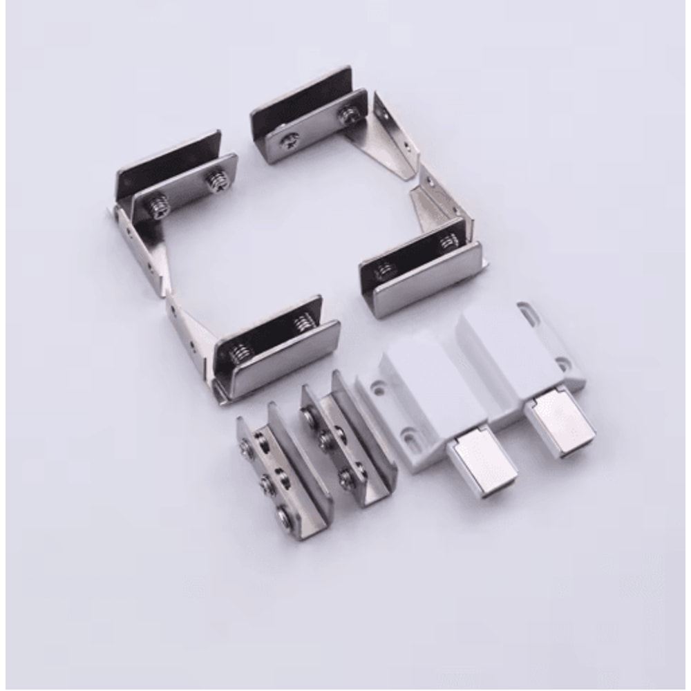 2PCS Zinc Alloy Glass Door Hinges For Wine Cabinets Glass Doors 2