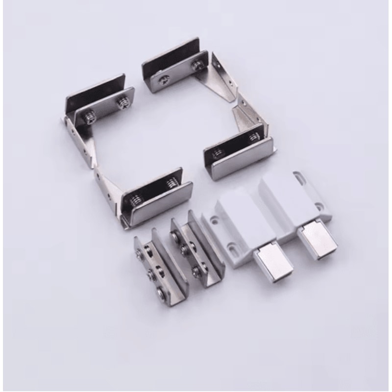 2PCS Zinc Alloy Glass Door Hinges For Wine Cabinets Glass Doors 2