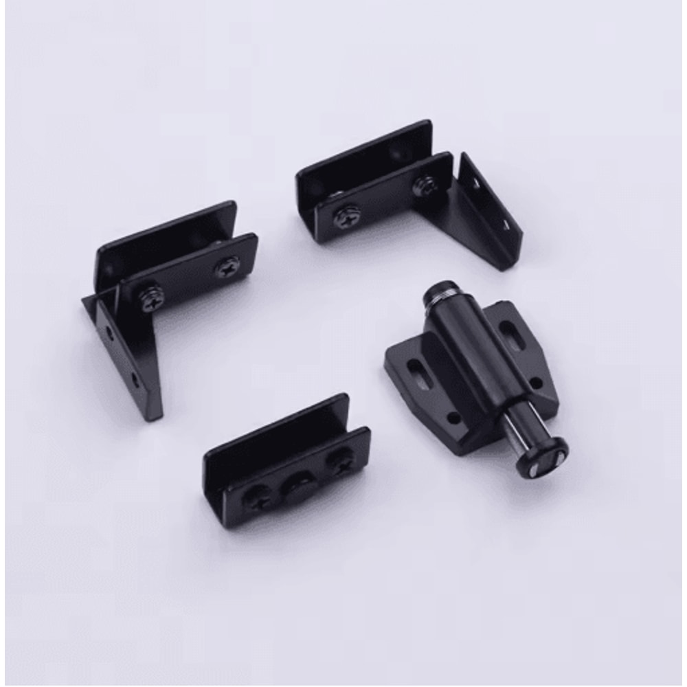 2PCS Zinc Alloy Glass Door Hinges For Wine Cabinets Glass Doors 3