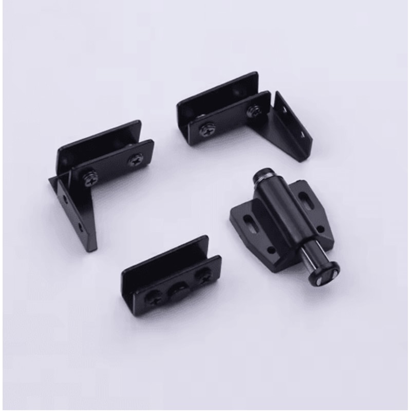2PCS Zinc Alloy Glass Door Hinges For Wine Cabinets Glass Doors 3