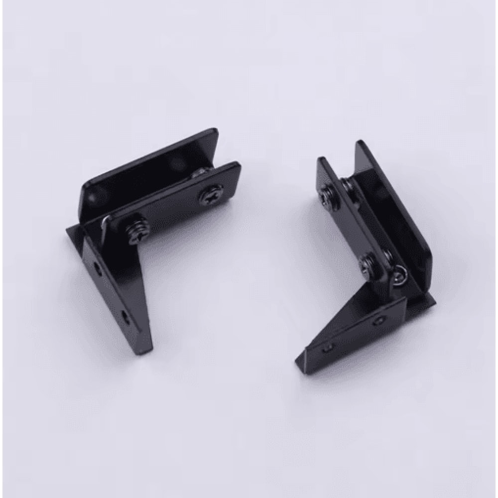 2PCS Zinc Alloy Glass Door Hinges For Wine Cabinets Glass Doors 5