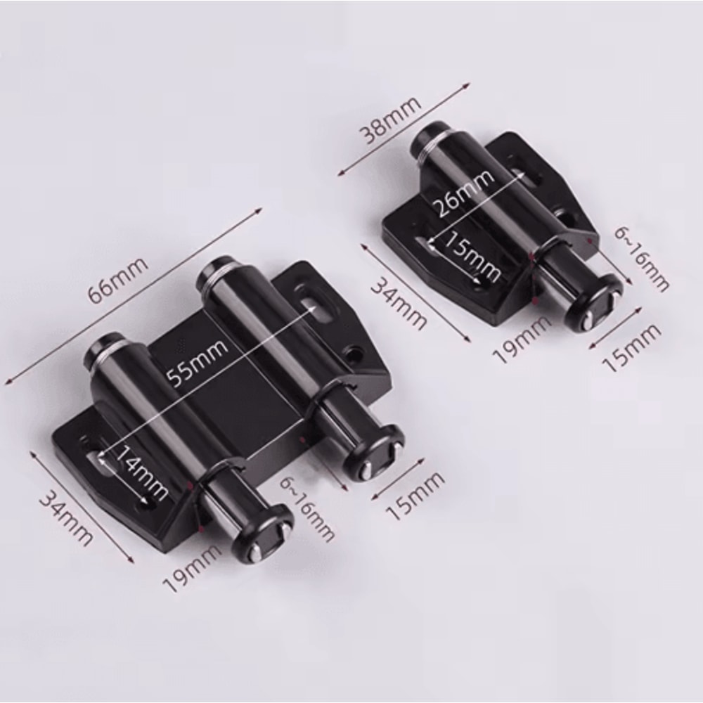 2PCS Zinc Alloy Glass Door Hinges For Wine Cabinets Glass Doors 8
