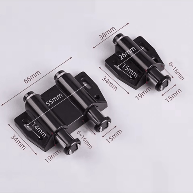 2PCS Zinc Alloy Glass Door Hinges For Wine Cabinets Glass Doors 8
