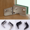 2PCS Zinc Alloy Glass Door Hinges For Wine Cabinets Glass Doors 0