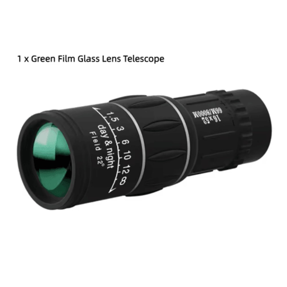 16x52 HighPower Monocular Telescope With Dual Focus LongRange Zoom 1