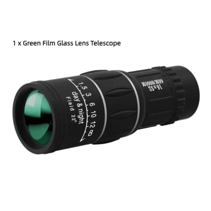 16x52 HighPower Monocular Telescope With Dual Focus LongRange Zoom 1