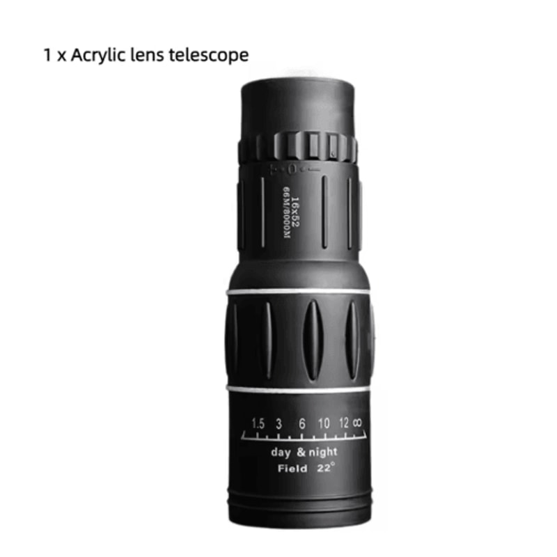 16x52 HighPower Monocular Telescope With Dual Focus LongRange Zoom 2