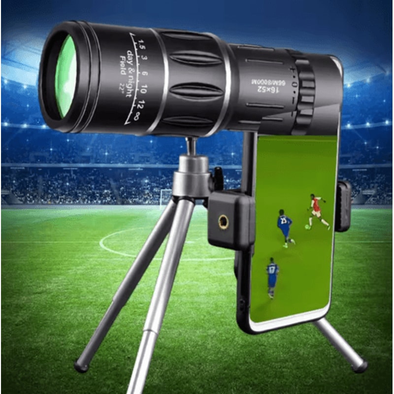 16x52 HighPower Monocular Telescope With Dual Focus LongRange Zoom 3