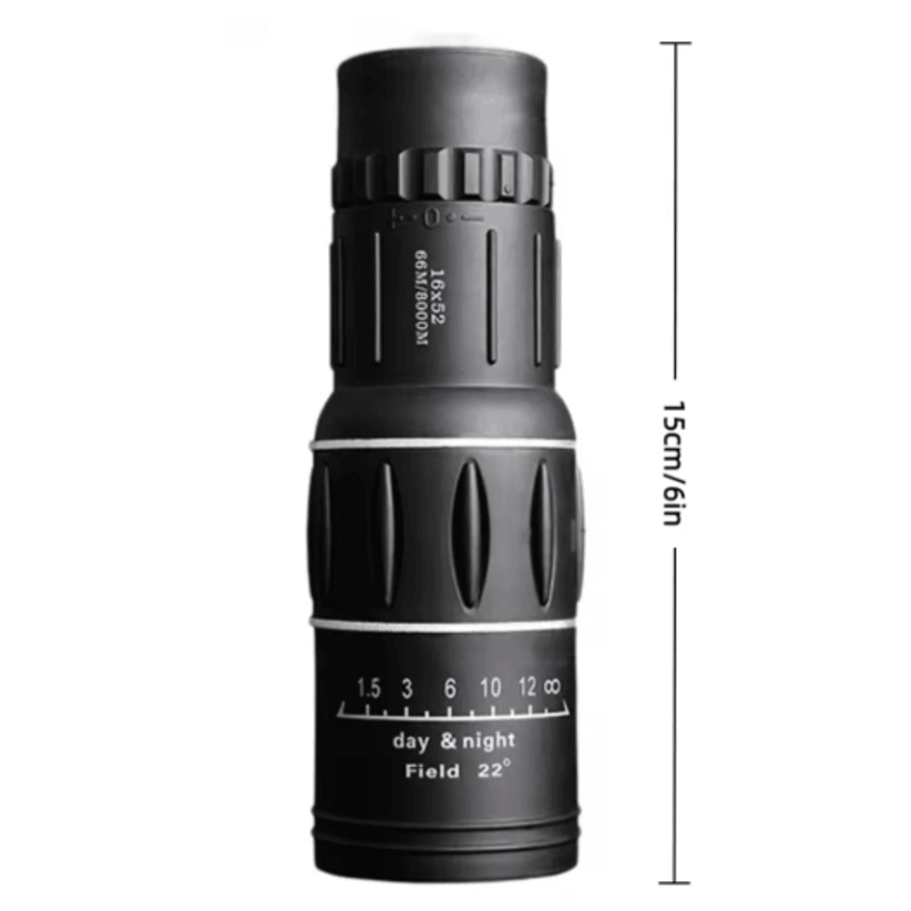 16x52 HighPower Monocular Telescope With Dual Focus LongRange Zoom 4