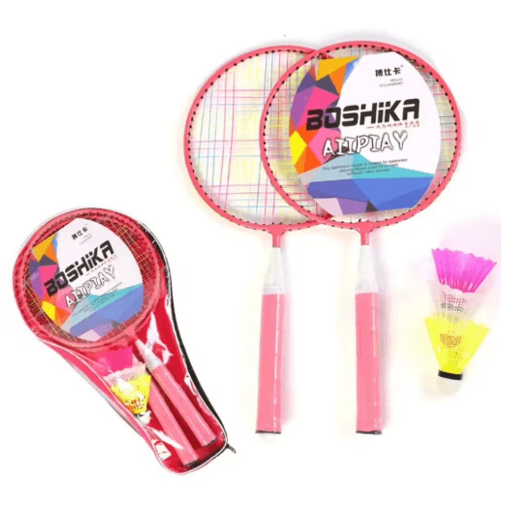 Lightweight Kids Badminton Racket Set With Carrying Bag For Family Fun 3