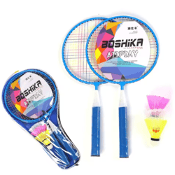 lightweight kids badminton racket set with carrying bag for family fun