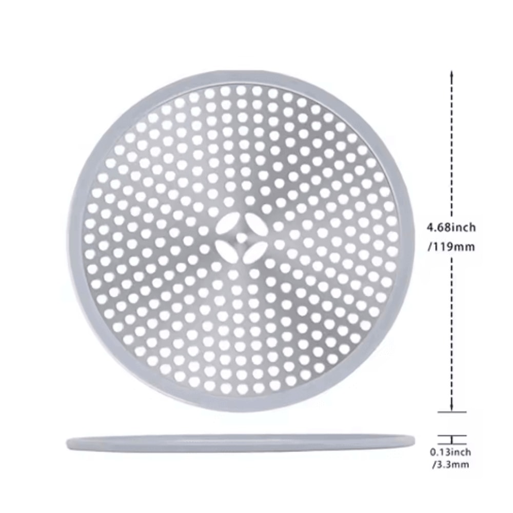 Stainless Steel Shower Drain Hair Catcher Sink Strainer Filter 3