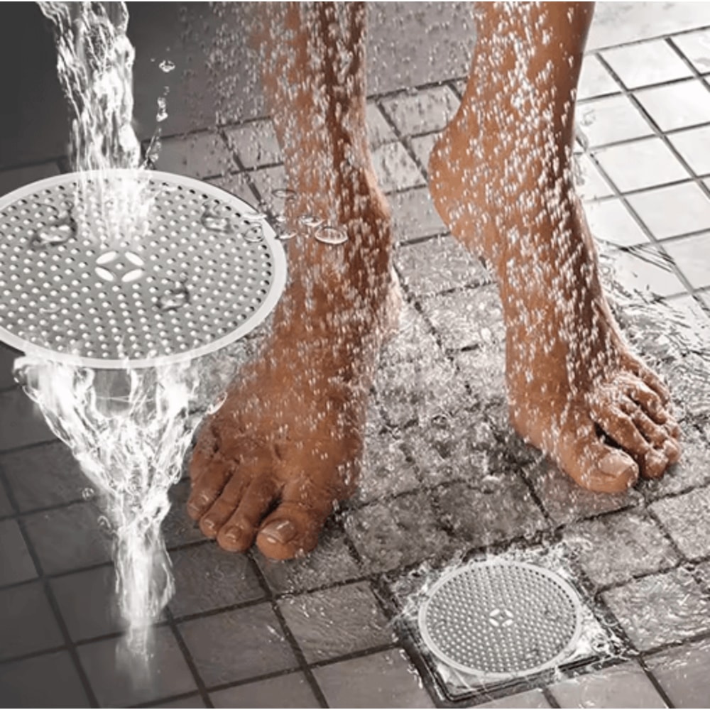 Stainless Steel Shower Drain Hair Catcher Sink Strainer Filter 0