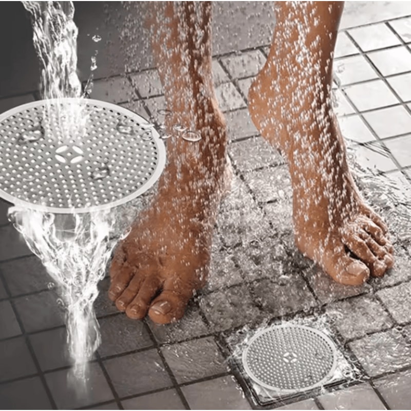 Stainless Steel Shower Drain Hair Catcher Sink Strainer Filter 0