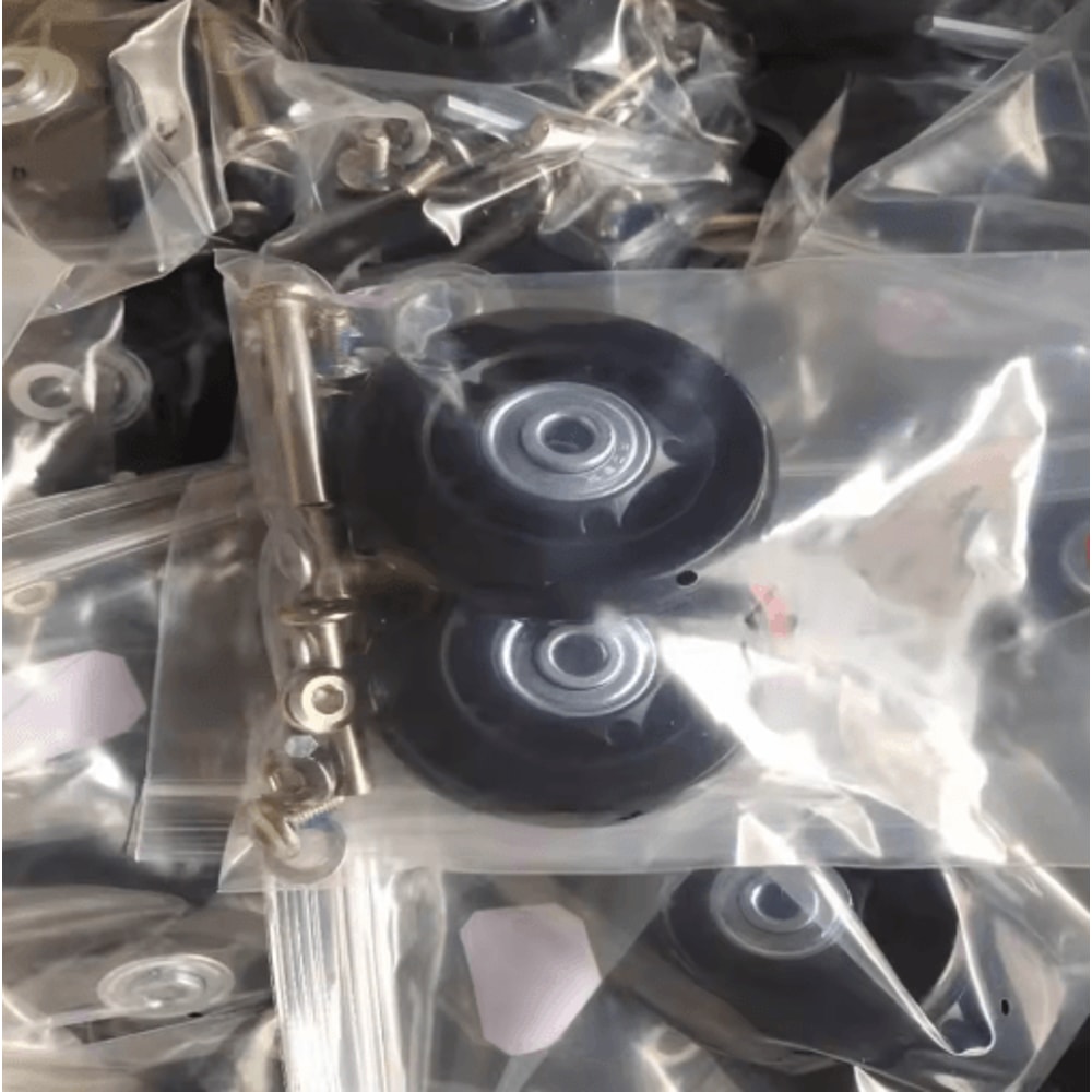 Silent Replacement Luggage Wheels Repair Kit With Axles Screws 9