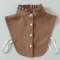 Vintage Detachable Fake Collar Blouse For Elegant Layered Styling 1