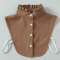 Vintage Detachable Fake Collar Blouse For Elegant Layered Styling 1