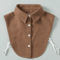 Vintage Detachable Fake Collar Blouse For Elegant Layered Styling 3