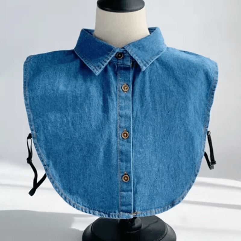 Vintage Detachable Fake Collar Blouse For Elegant Layered Styling 6