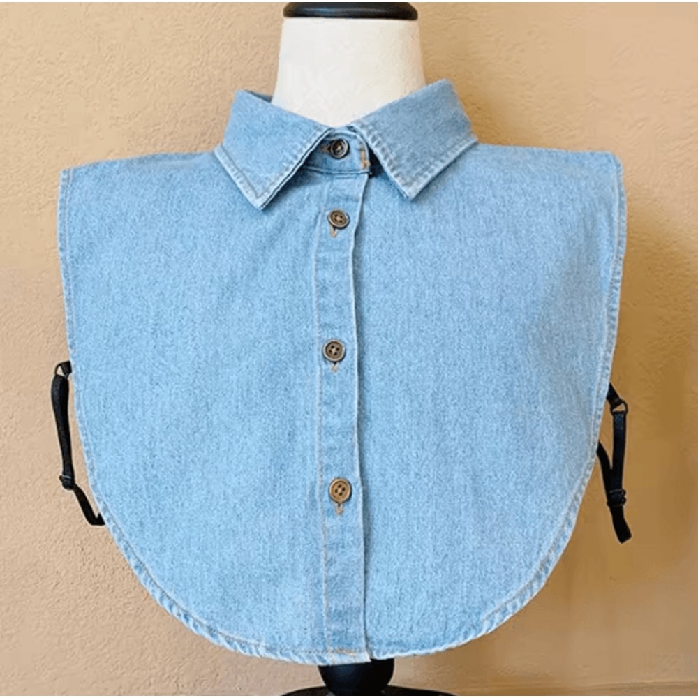 Vintage Detachable Fake Collar Blouse For Elegant Layered Styling 7
