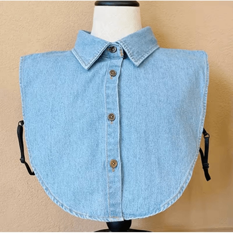 Vintage Detachable Fake Collar Blouse For Elegant Layered Styling 7