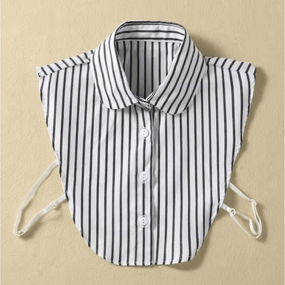 Vintage Detachable Fake Collar Blouse For Elegant Layered Styling 8