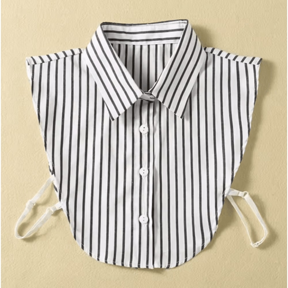 Vintage Detachable Fake Collar Blouse For Elegant Layered Styling 9