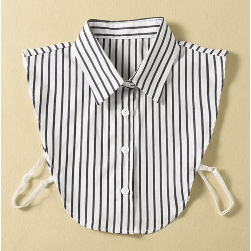 Vintage Detachable Fake Collar Blouse For Elegant Layered Styling 9