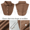 Vintage Detachable Fake Collar Blouse For Elegant Layered Styling 11