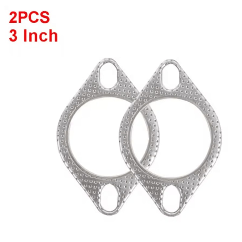 2PCS Ultra Seal Exhaust Gasket Set For Mufflers Downpipes 1