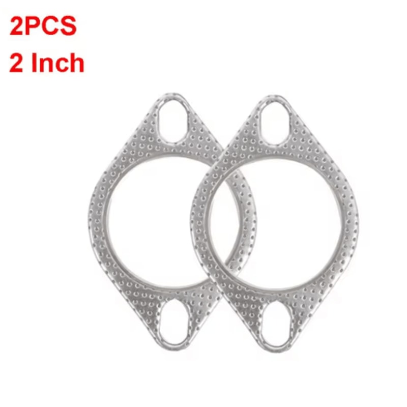2PCS Ultra Seal Exhaust Gasket Set For Mufflers Downpipes 3